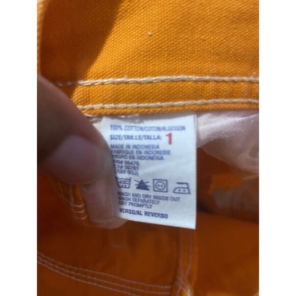 Tommy Hilfiger Vintage Y2K Shorts EUC Size 1 Orange - Picture 5 of 6